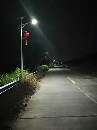 广东省揭阳市中国结太阳能路灯安裝实例